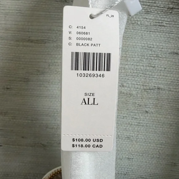 NWT new Anthropologie melie bianco east west shoulder bag cow print black white - Picture 4 of 15